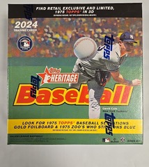 2024 TOPPS HERITAGE BASEBALL MONSTER BOX Factory Sealed 15 Packs 135 Cards